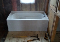 New location of bathtub