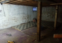 View with the old basement walls removed