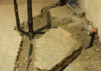 New ground plumbing installed